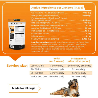 Vetriscience Glycoflex 3 Suplemento Articular Para Perros 120 Masticables