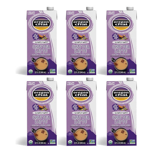 Té Chai Concentrado Líquido Dulce 946 Ml Pack X6 Oregon Chai Negro Especiado