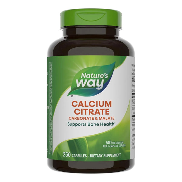 Complejo De Calcio Y Citrato 500 Mg Nature's Way Salud Osea Huesos Fuertes