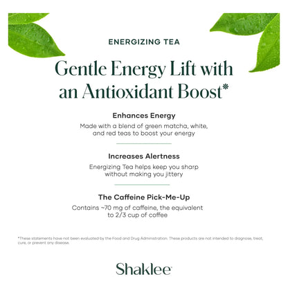 Té Energizante Sabor Matcha Verde Mezcla Antioxidantes Levantamiento Suave De Energía