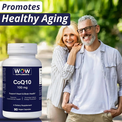 Coenzima Q10 100mg Con Baya De Espino Energía Y Salud Cardíaca 90 Cápsulas