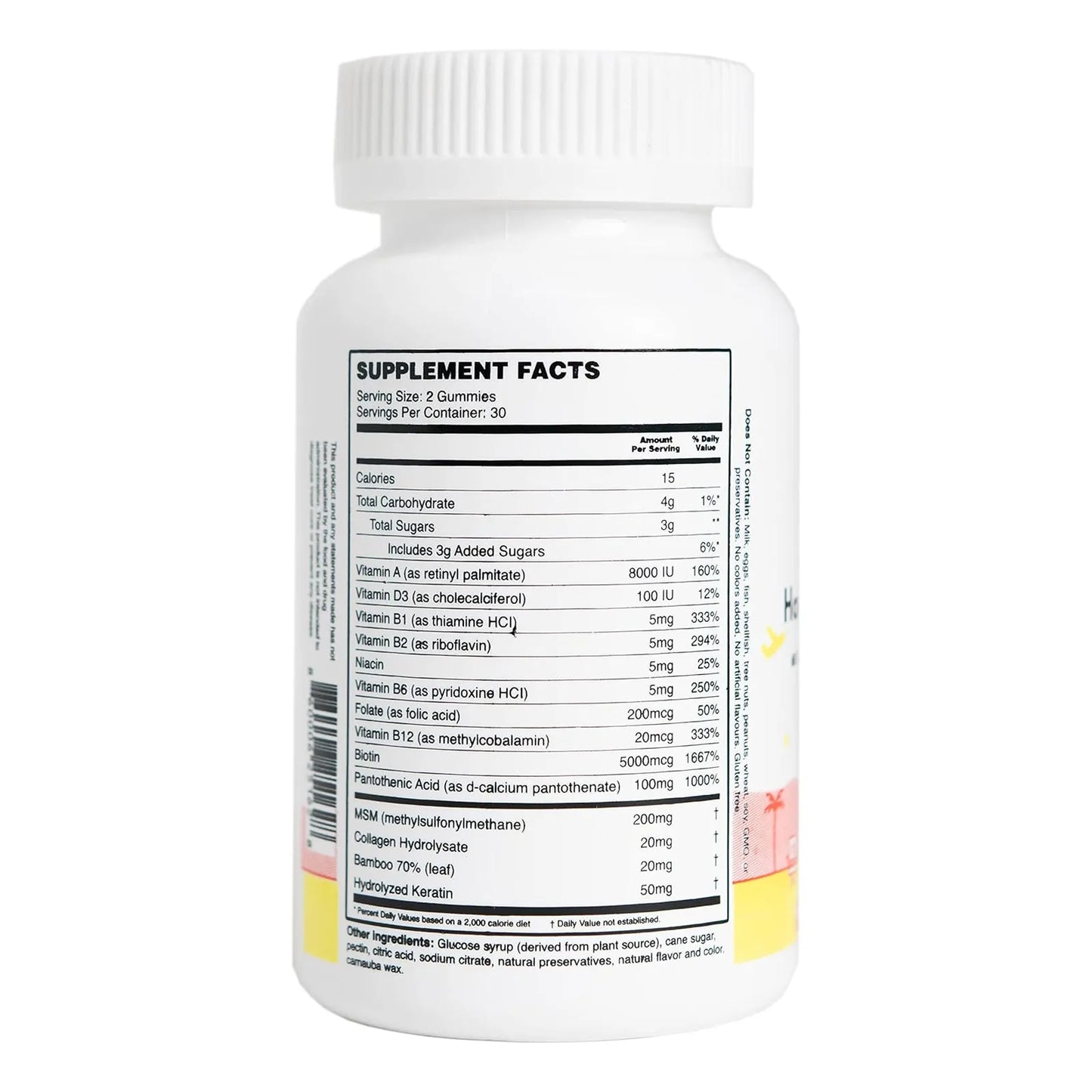 Gomitas Multivitamínicas Masticables Para Cabello Piel Y Uñas Niños Adolescentes