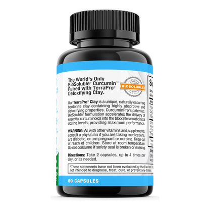 Capsulas Desintoxicacion Curcuma Organica Proteina Biosoluble 60 Unidades