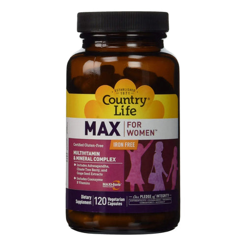 Max For Women Multivitamínico Mineral Sin Hierro 120 Cápsulas Veganas