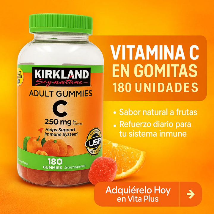 Vitamina C Gummy Kirkland 180 Gomitas Bienestar Diario - Imagen 4