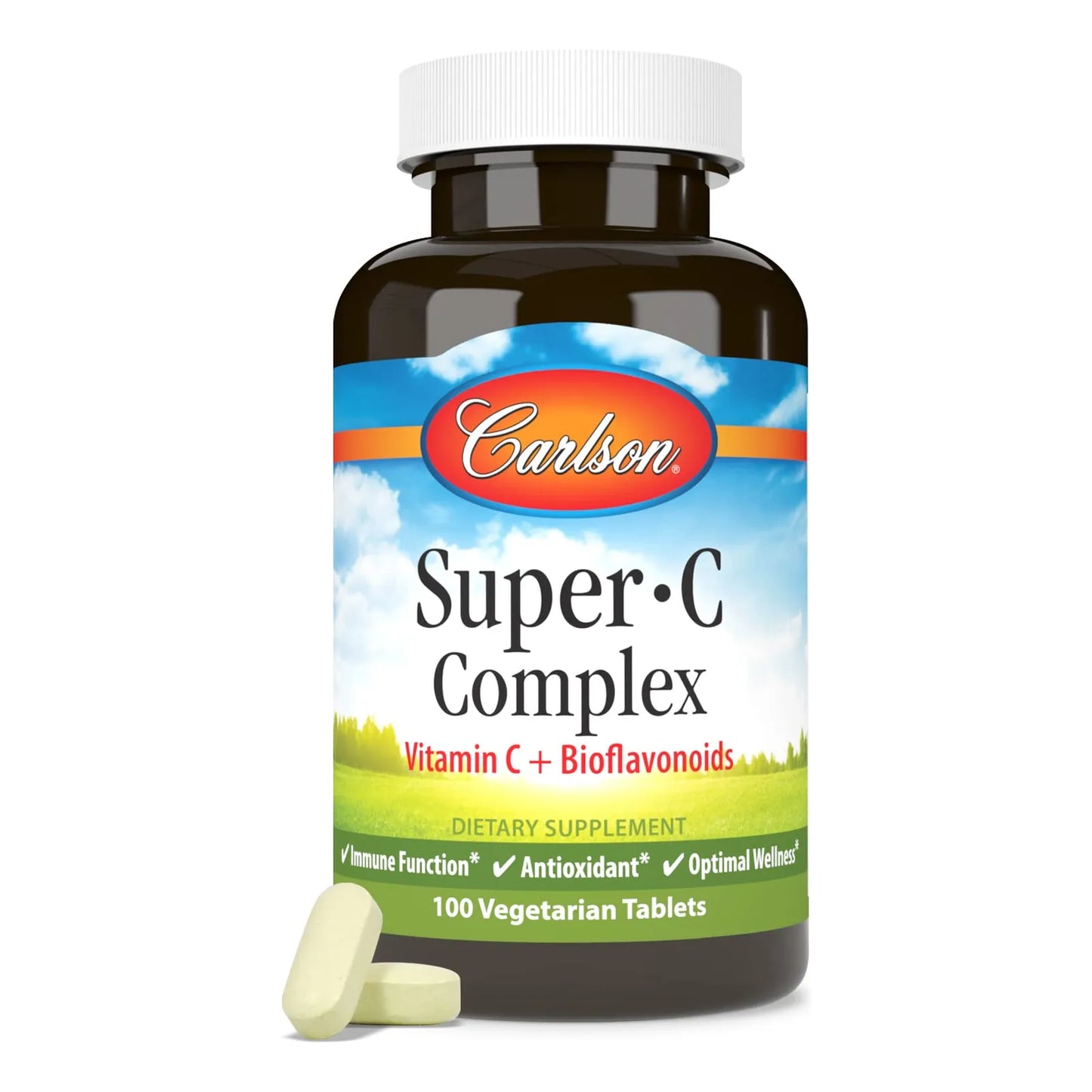 Complejo Super C Con Bioflavonoides Antioxidante 100 Tabletas Vegetarianas