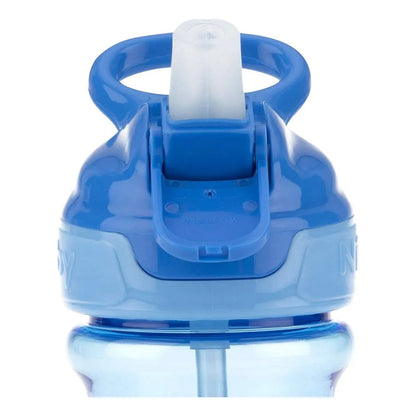 Botella De Agua Para Niños Con Boquilla Suave Diseño Tiburón 12 Onzas