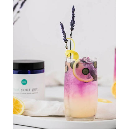 Polvo Prebiótico Probiótico 20 Mil Millones 6 Cepas Sabor Limonada De Lavanda