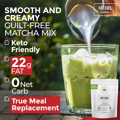 Grasa Premium Matcha Orgánica Instantánea Con Mantequilla Y Mct Energía Keto