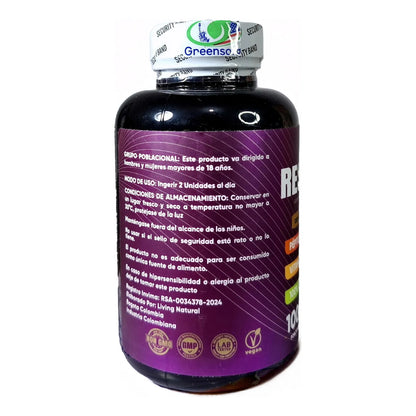 Resveratrol Americano Puro 1600 Con Peptidos De Colageno Original Sin Sabor - Imagen 4
