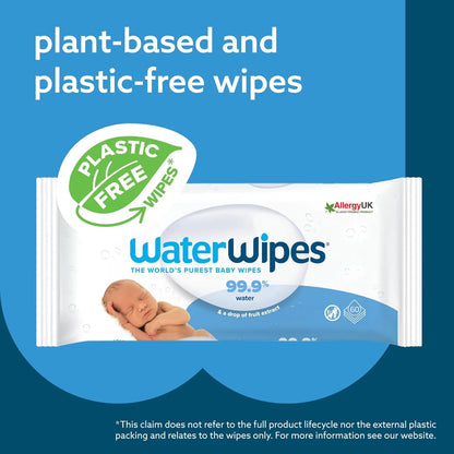 Toallitas Waterwipes Bebé 99.9% Agua Hipoalergénicas 1080 Ud