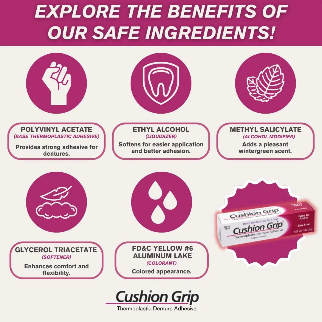 Adhesivo Termoplástico Cushion Grip Para Prótesis Ajuste Seguro Y Cómodo
