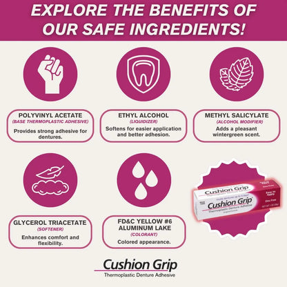 Adhesivo Termoplástico Cushion Grip Para Prótesis Ajuste Seguro Y Cómodo