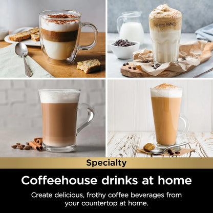 Cafetera De Una Porcion Con Espumador 180 A 720 Ml Compatible Con Capsulas K Cup