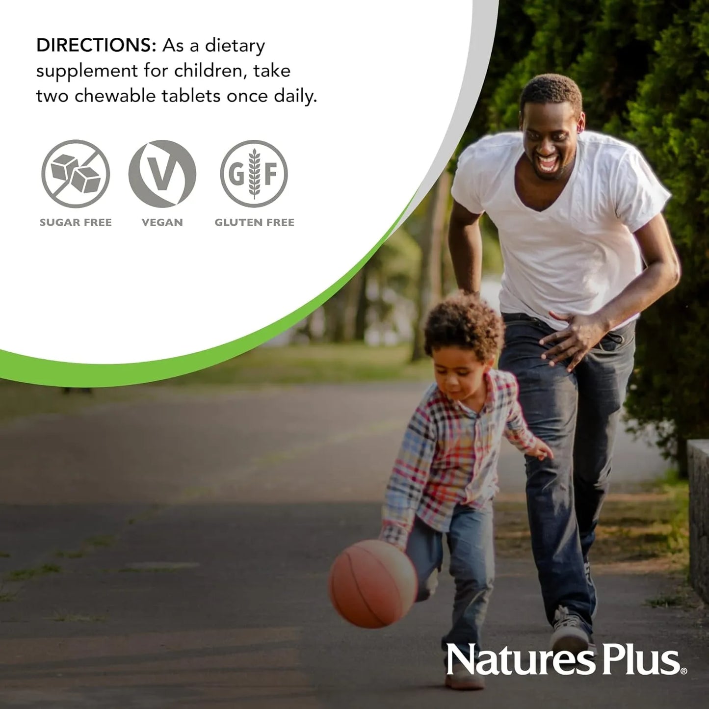 Vitamina C Masticable Para Niños Sabor Naranja Natural NaturesPlus 90 Tabletas
