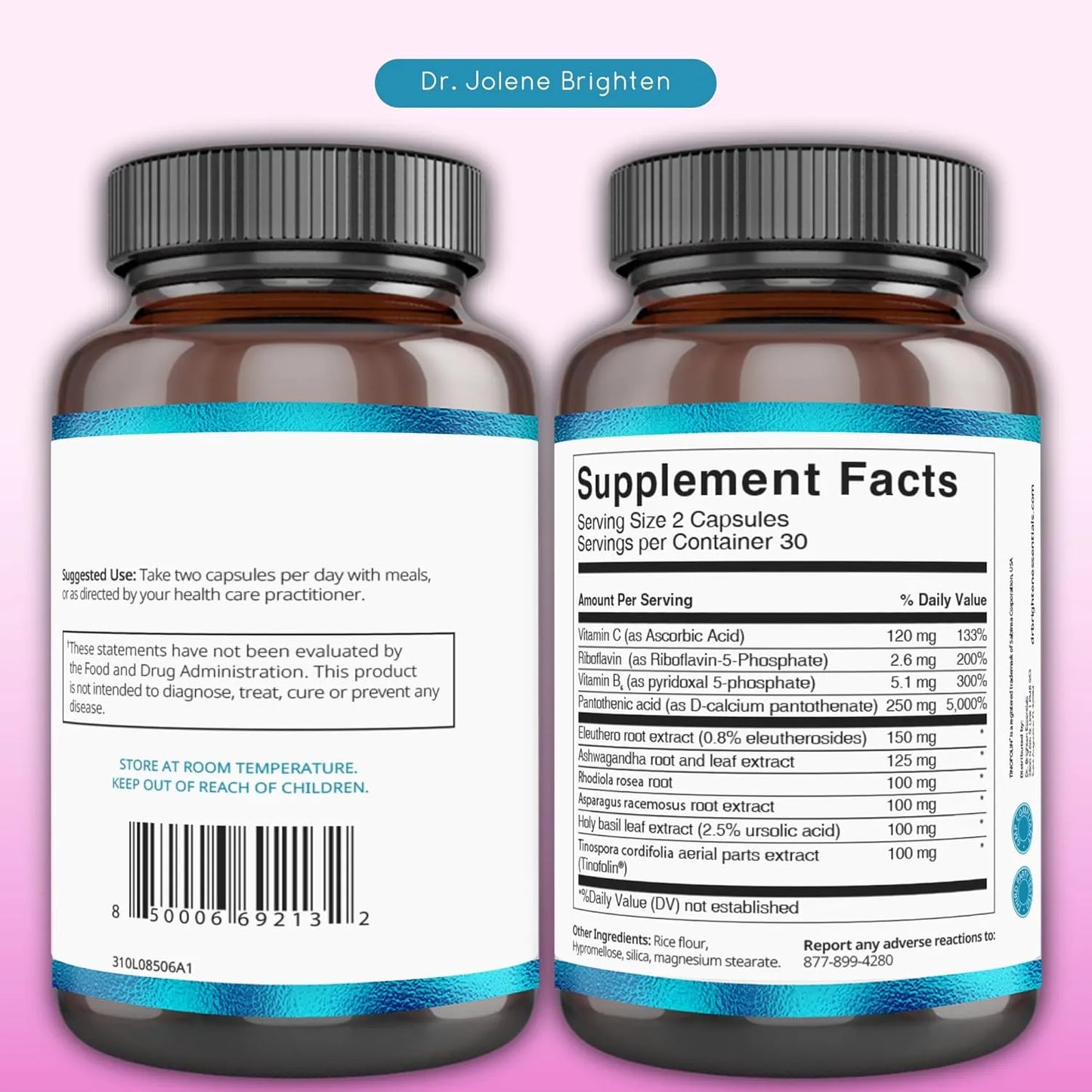 Soporte Suprarrenal Con Ashwagandha Energia Natural Y Balance Hormonal