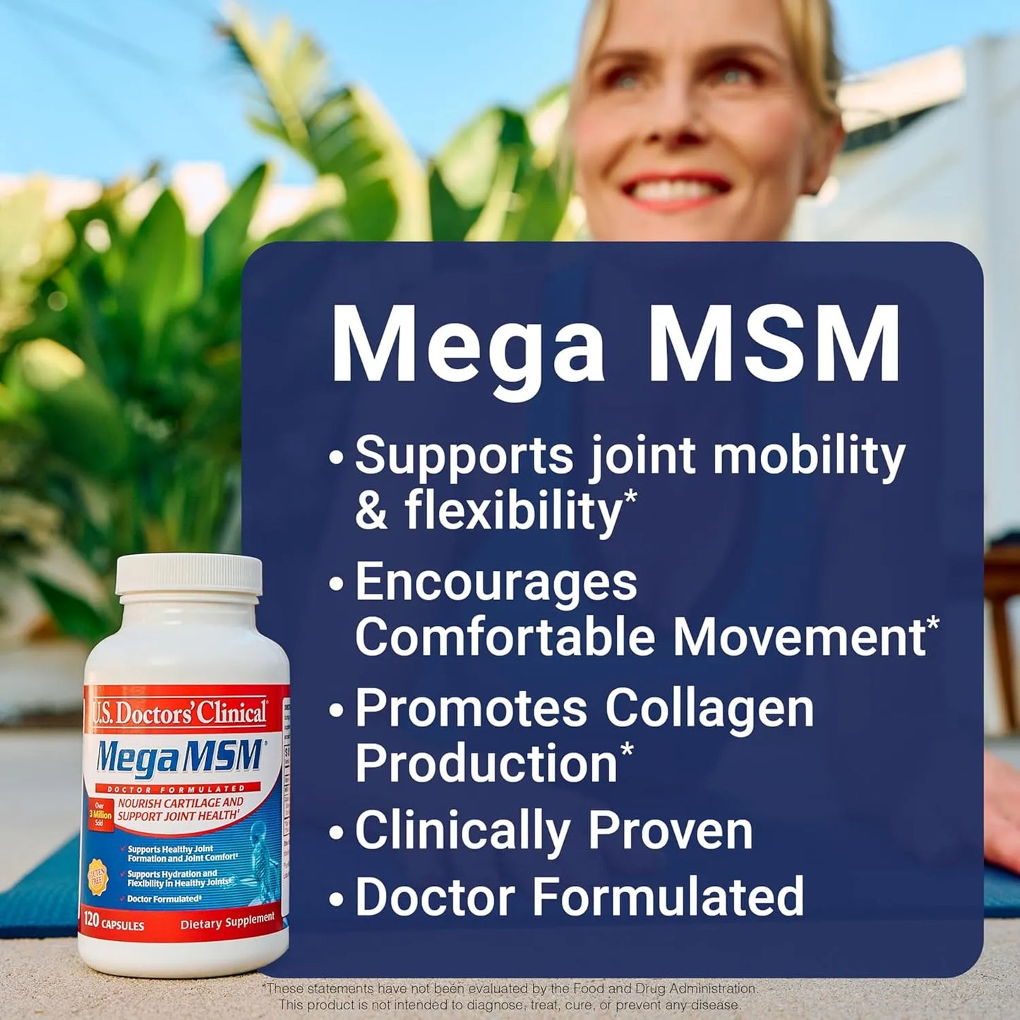 Suplemento Articular MSM Con Colageno Y Vitamina C 120 Capsulas