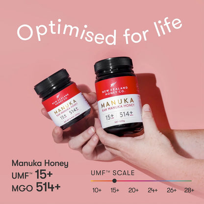 Miel De Manuka Cruda UMF 15 MGO 514 Natural 500g Importada De Nueva Zelanda