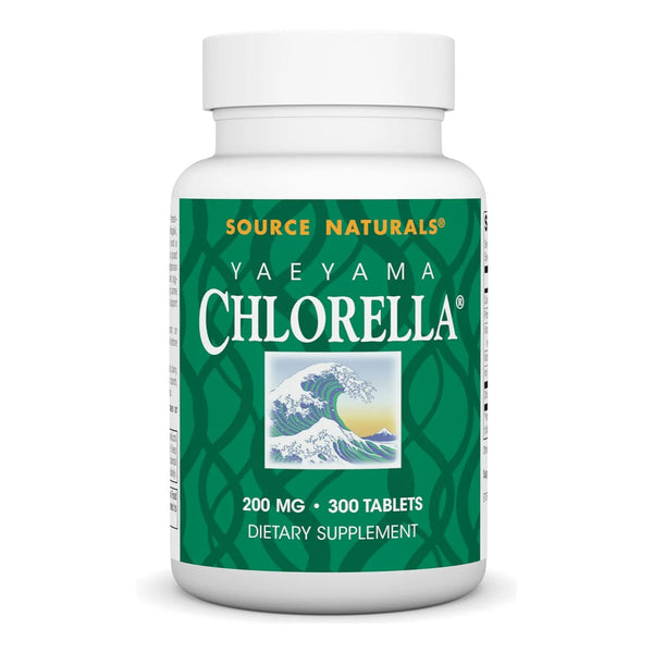 Chlorella Verde 200 Mg Tabletas B12 300 Energía Natural Source Naturals