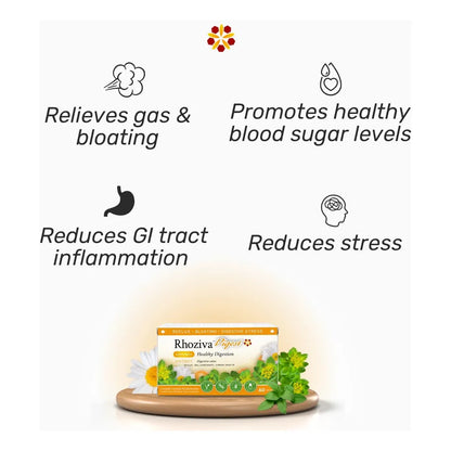 Capsulas Digestivas Con Enzimas Y Rhodiola Rosea Alivia Hinchazon Reflujo 60 Unidades
