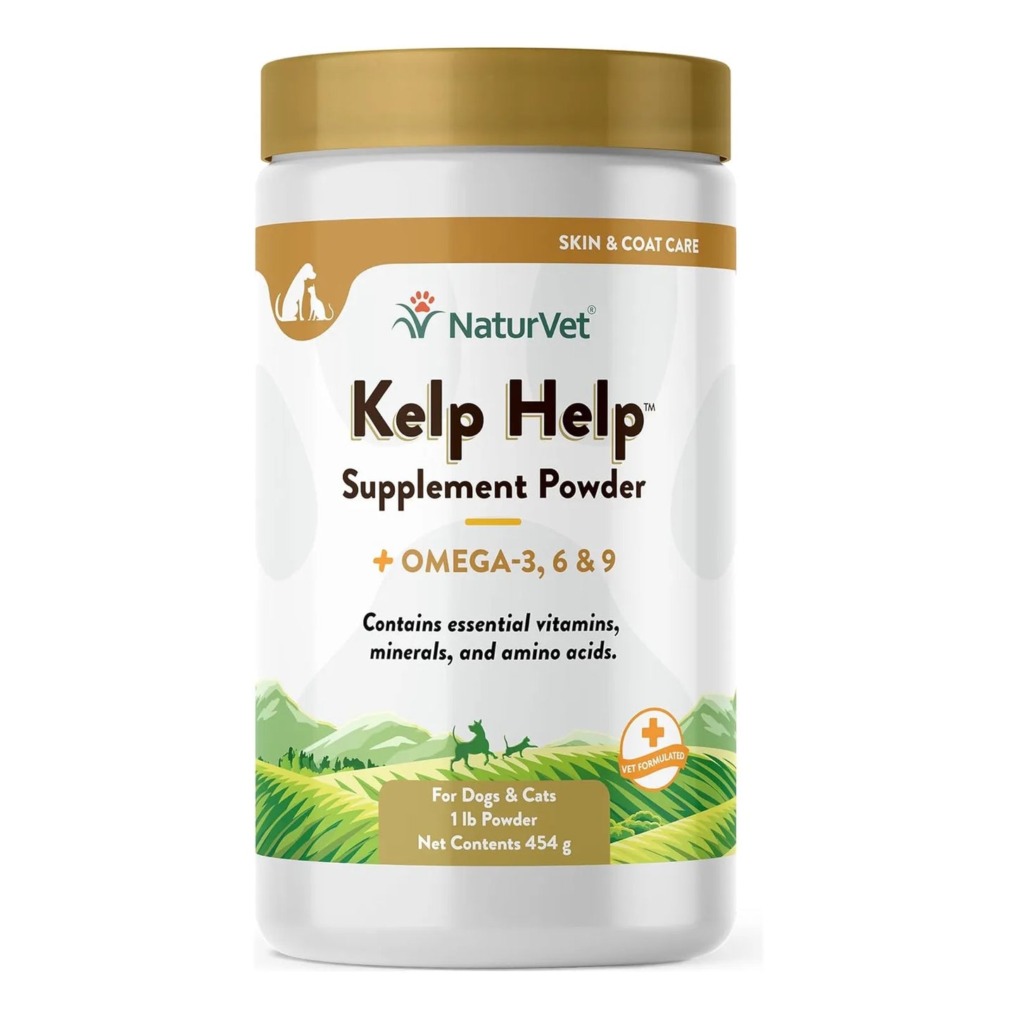 Polvo Para Piel Y Pelaje De Perros Y Gatos Con Omegas Y Alga NaturVet