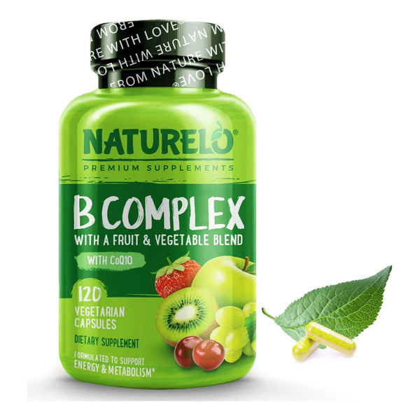 Complejo B Premium 120 Capsulas Con Vitaminas Activas Y Blend Organico