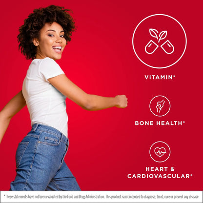 Vitamina K Mk7 90 Mcg 120 Capsulas Blandas Paquete Doble Huesos Fuertes Corazon Sano