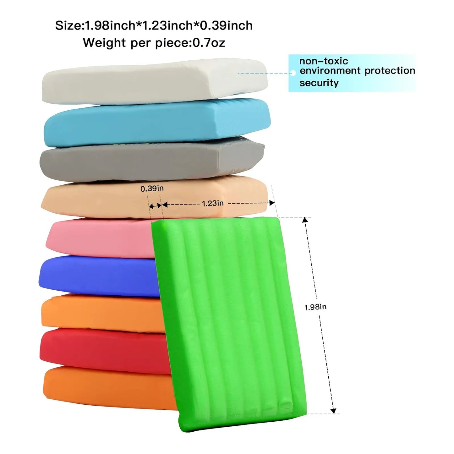 Kit Arcilla Polimerica 50 Colores Con Herramientas Ideal Para Niños Y Artistas