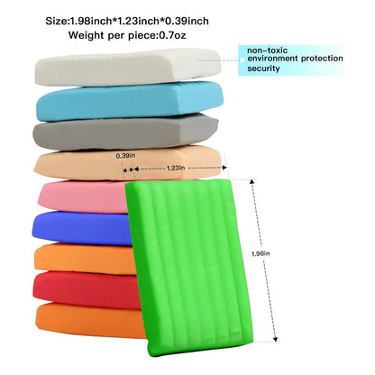 Kit Arcilla Polimerica 50 Colores Con Herramientas Ideal Para Niños Y Artistas
