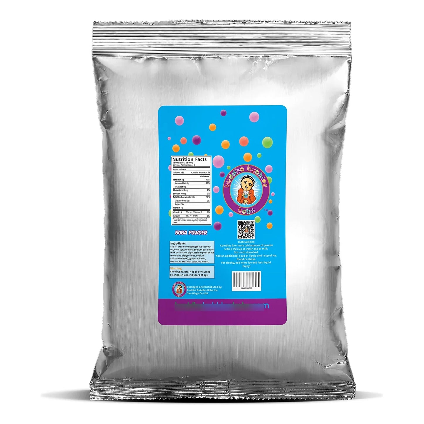 Té De Burbujas Sabor Frutas Tropicales 500 Ml Con Perlas De Mango