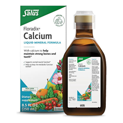 Líquido De Calcio Floradix 250 Ml Para Huesos Fuertes Y Salud Ósea