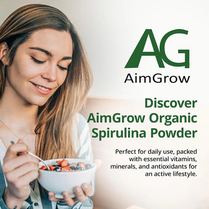 Espirulina Orgánica En Polvo Rico En Proteínas Para Salud Ocular Y Piel