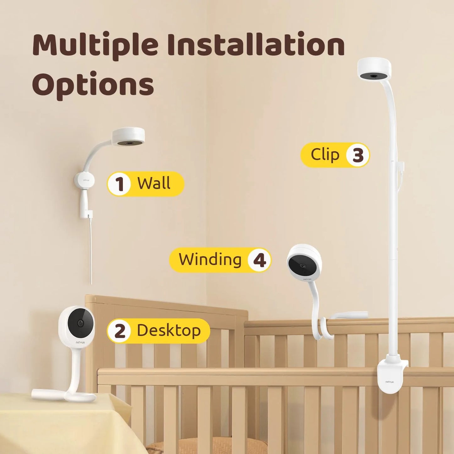Cámara Para Bebés Peekababy Monitoreo Avanzado Con Audio Y App 1080p