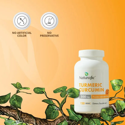 Capsulas Curcumina Cúrcuma Pimienta Negra 500 Mg Antioxidante Absorcion Mejorada