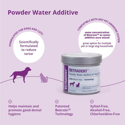 Aditivo En Polvo Para Hidratación Dental De Perros Y Gatos 300g Importado