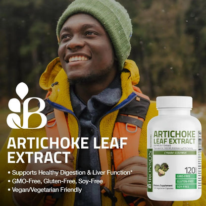 Extracto De Hoja De Alcachofa Extra Fuerte Bronson 120 Cápsulas Digestión Y Hígado Saludable