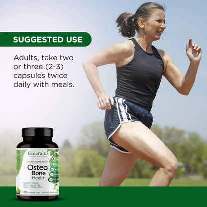 Osteo Bone Health Suplemento Vitaminas K1 K2 D3 Para Huesos Fuertes 180 Cápsulas