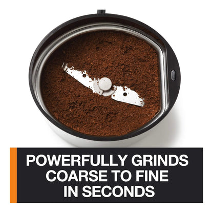 Molinillo Electrico Krups Para Cafe Y Especias Con Cuchillas De Acero Inoxidable