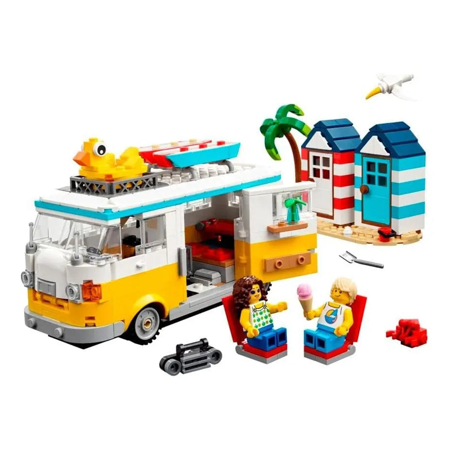 Lego Creator 3 En 1 Autocaravana Heladeria Y Casa Playa Kit De Construccion Transformable