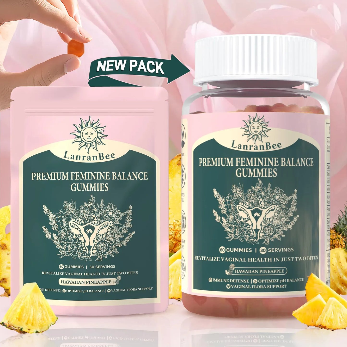 Gomitas De Equilibrio Femenino Premium Salud Bienestar Mujer Veganas Sin Gluten