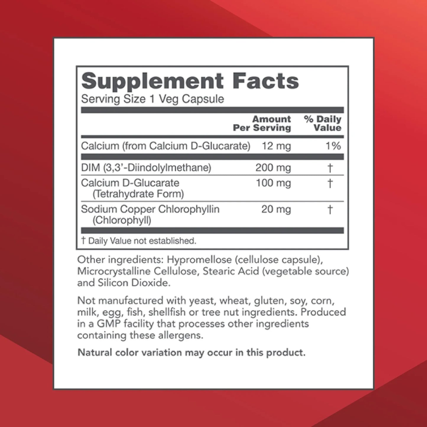 Protocol DIM 200 Plus CDG 200 Mg Suplemento De Calcio Y DIM Para Equilibrio Hormonal Y Desintoxicación 90 Cápsulas