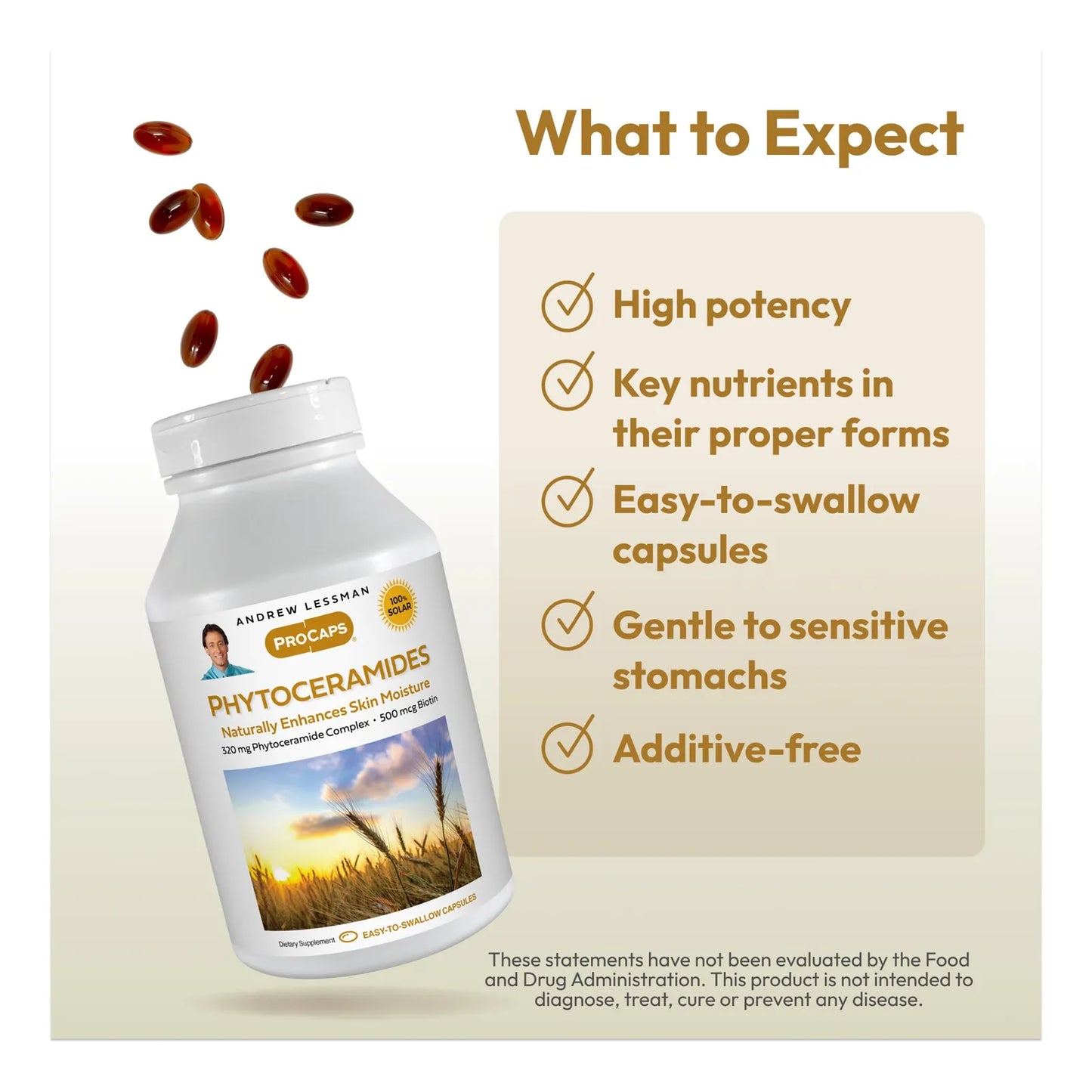 Phytoceramidas Con Biotina 60 Capsulas Hidratacion Piel Radiante