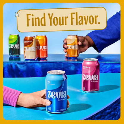 Zevia Refresco Sin Calorías Cream Soda 355 Ml X 24 Und Sabor Vainilla Y Mantequilla Sin Azúcar