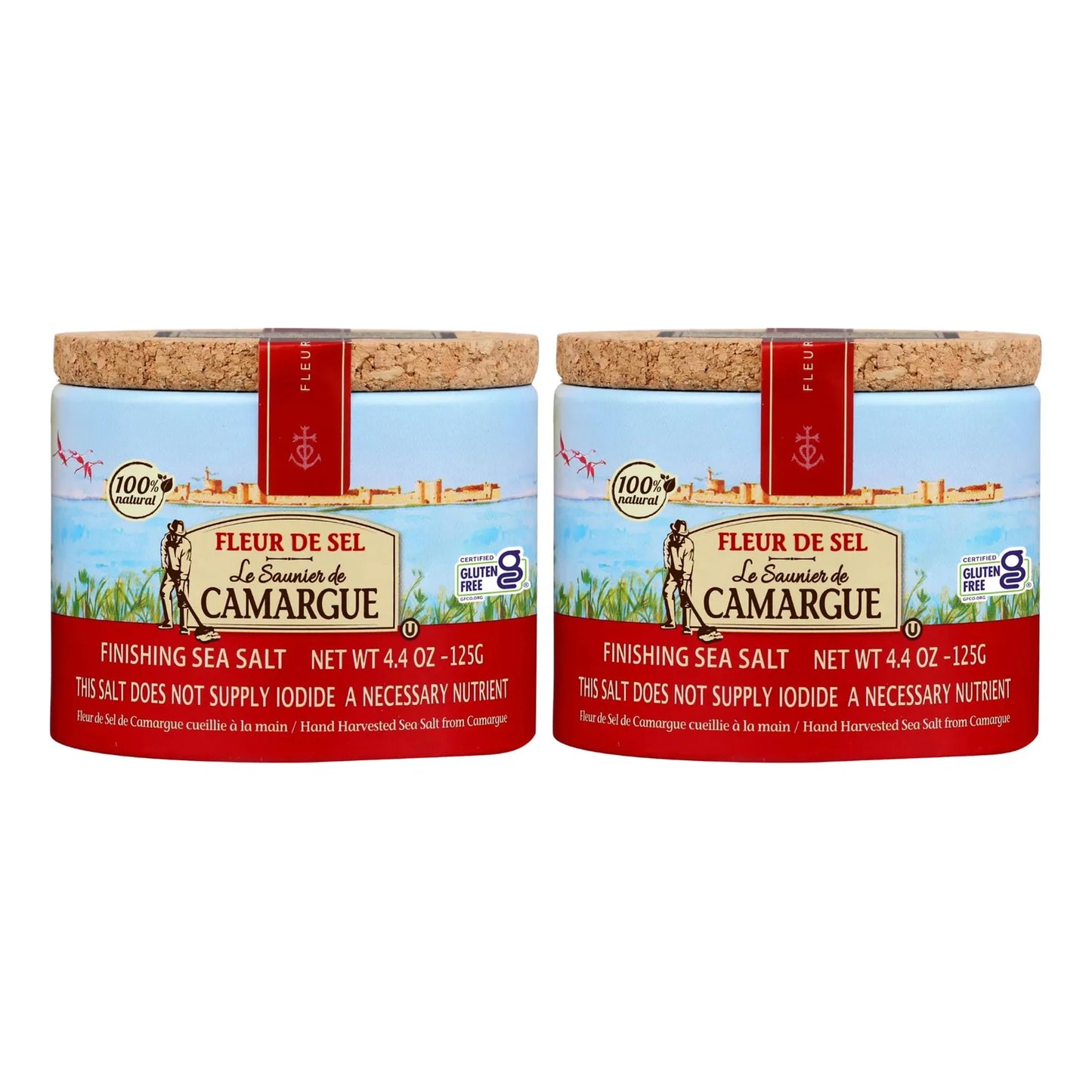 Sal Marina Fleur De Sel Francesa 125g Paquete Doble Gourmet