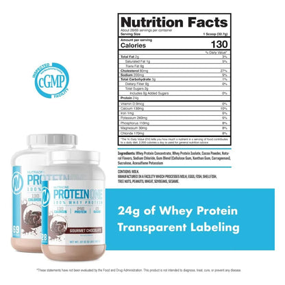 Batido De Proteínas En Polvo Galletas Y Crema 5 Lbs NutraOne ProteinOne Whey Protein