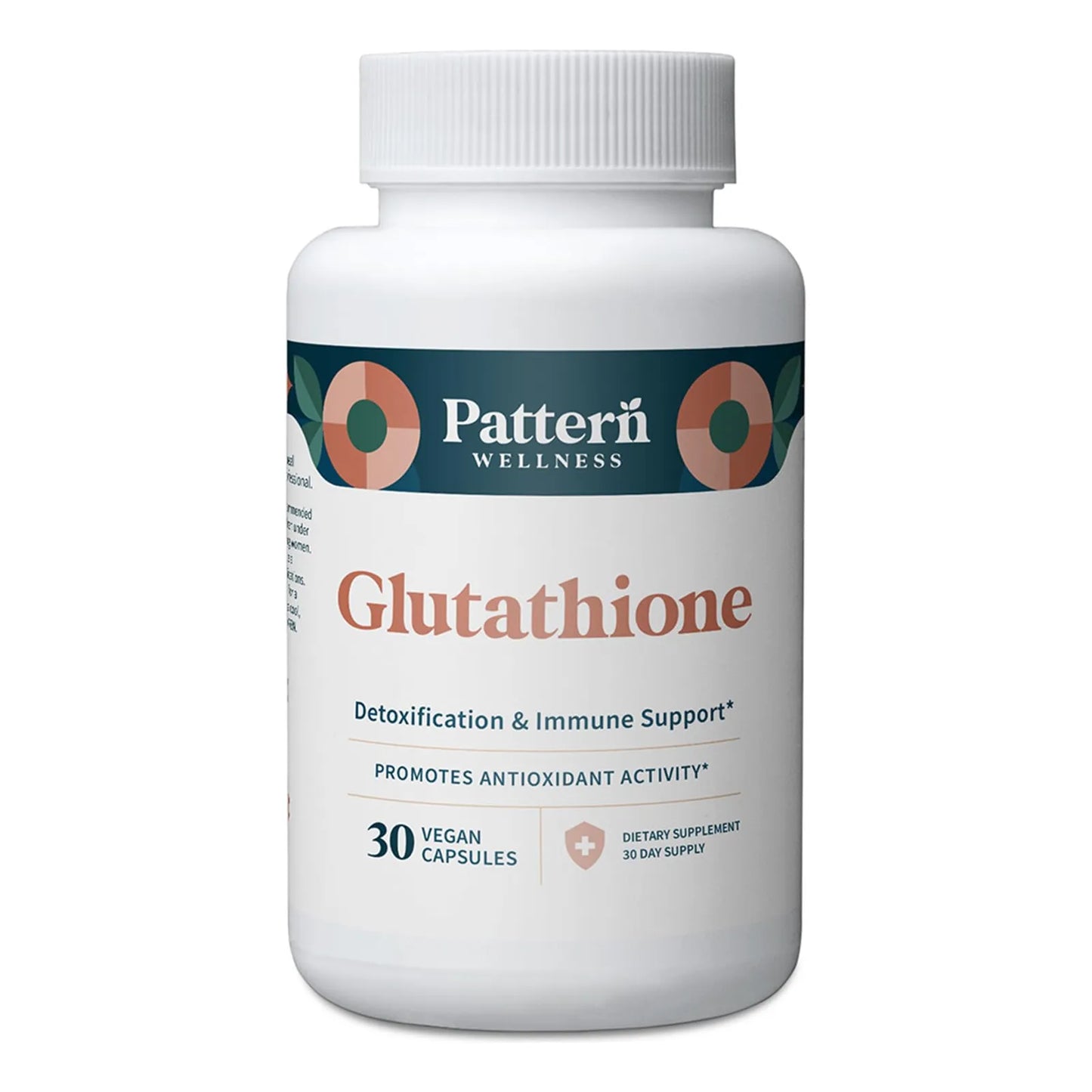 Suplemento De Glutatión Con Vitamina C Antioxidante 30 Cápsulas Veganas