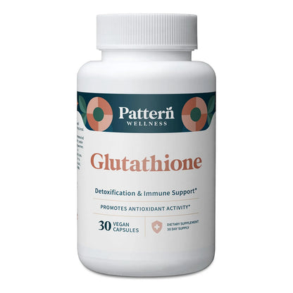 Suplemento De Glutatión Con Vitamina C Antioxidante 30 Cápsulas Veganas