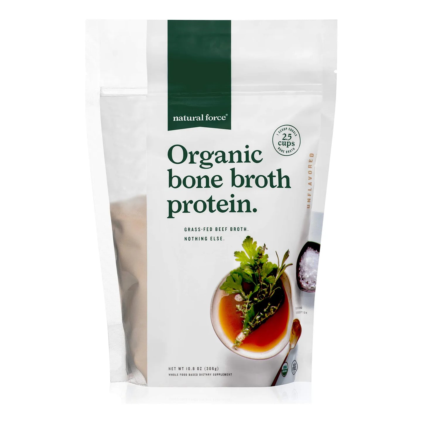 Proteína De Caldo De Hueso Orgánico Puro Sin Sabor Colágeno Tipo I II III Keto