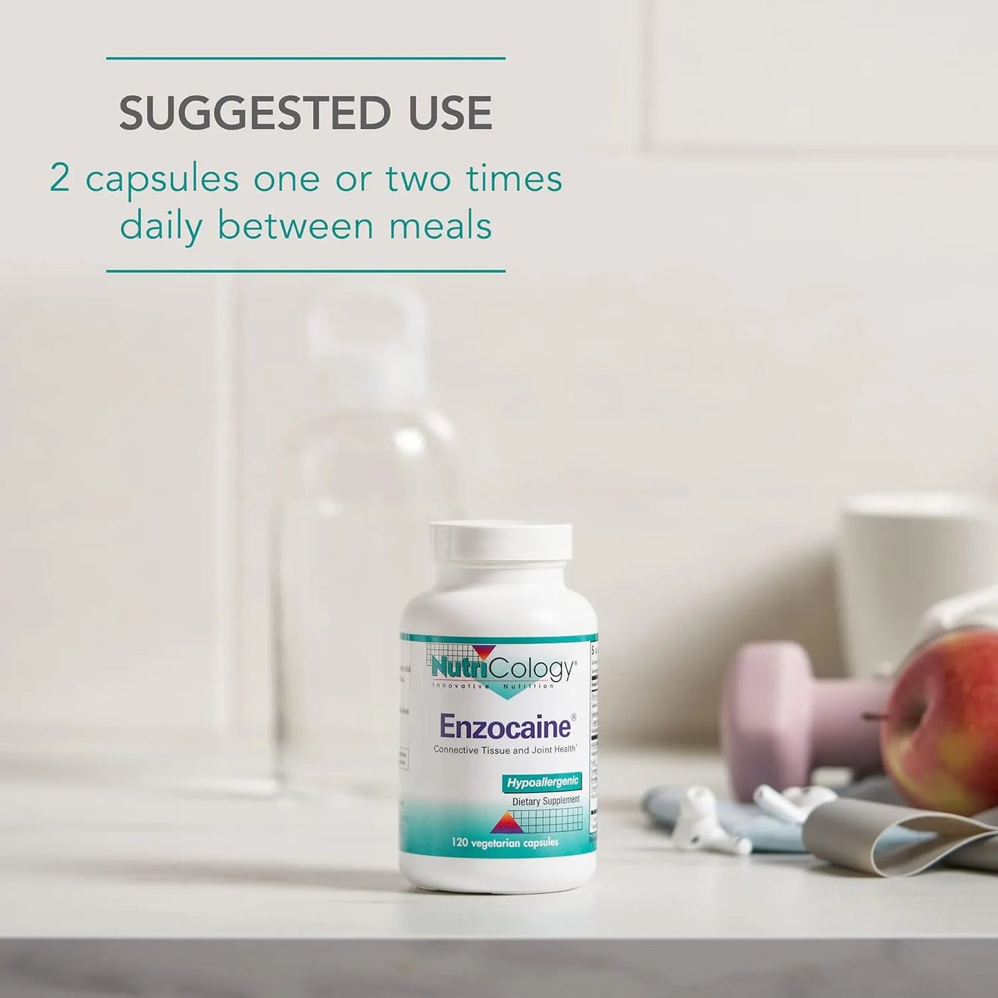 Enzocaina Vegicaps 120 Capsulas Soporte Articular Y Energia Natural