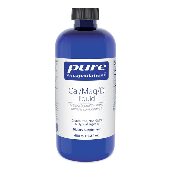 Pure Encapsulations Calcio Magnesio Vitamina D Liquido 480ml Suplemento Osea Cardiovascular